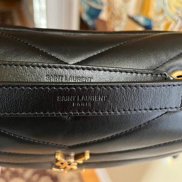 Saint Laurent Loulou Matelassé Small Shoulder Bag - Black Leather - Authentic - Picture 8 of 17